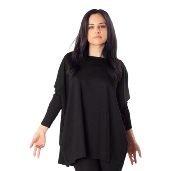 10 Crosby Derek Lam Tops - NWT Bryn Walker Black Oversized Lagenlook